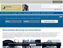 Tablet Screenshot of mentoren-sh.de